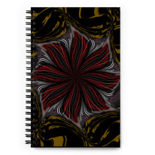 Load image into Gallery viewer, Golden-Red Flower - Spiral Paper Cover Notebook 41
